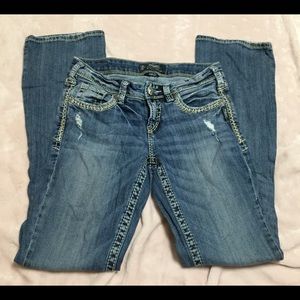 Silver Aiko Skinny Jeans. Size 27/33